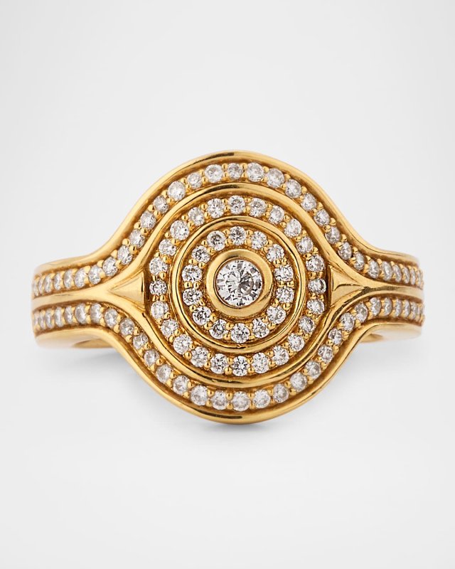 Universum Pave Diamond Pinky Ring